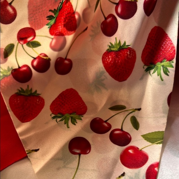 Cherry and Strawberry Hair Scrunchies Set 🍒🍓🍋 - Picture 2 of 5